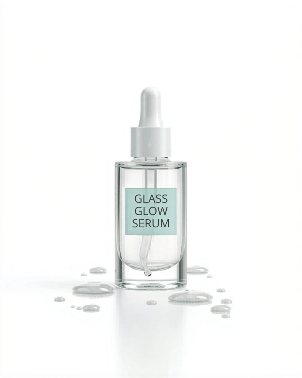 Sérum Peeling Glass Glow — Photo studio fond blanc